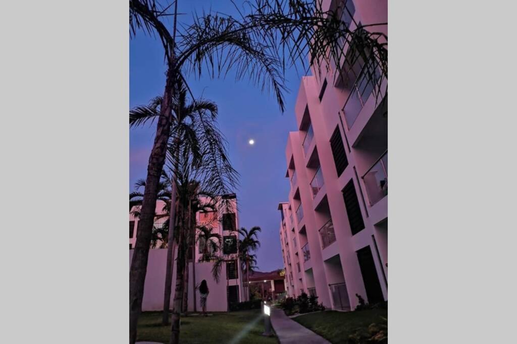 Casa Azul Las Ceibas Manzanillo depto frente a la alberca Esterno foto