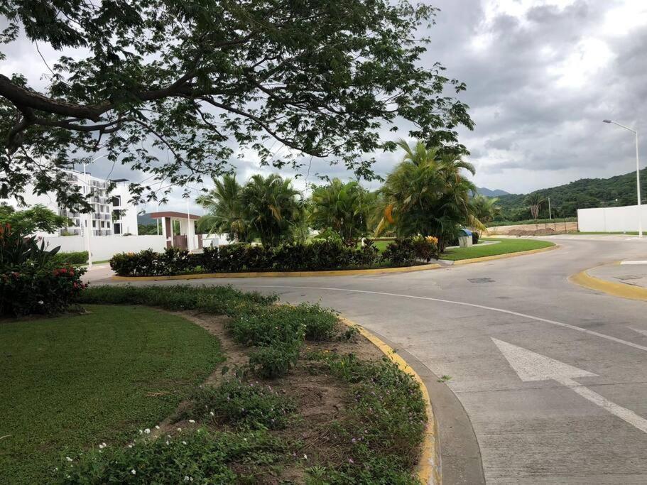 Casa Azul Las Ceibas Manzanillo depto frente a la alberca Esterno foto
