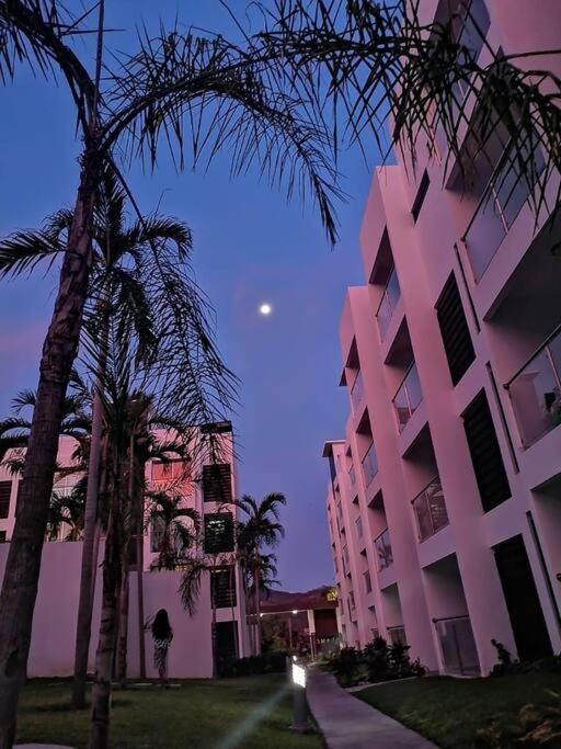 Casa Azul Las Ceibas Manzanillo depto frente a la alberca Esterno foto